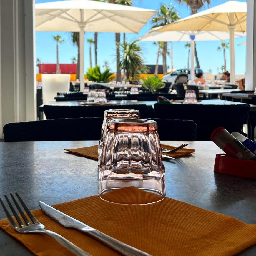 Restaurant bord de mer Barcares